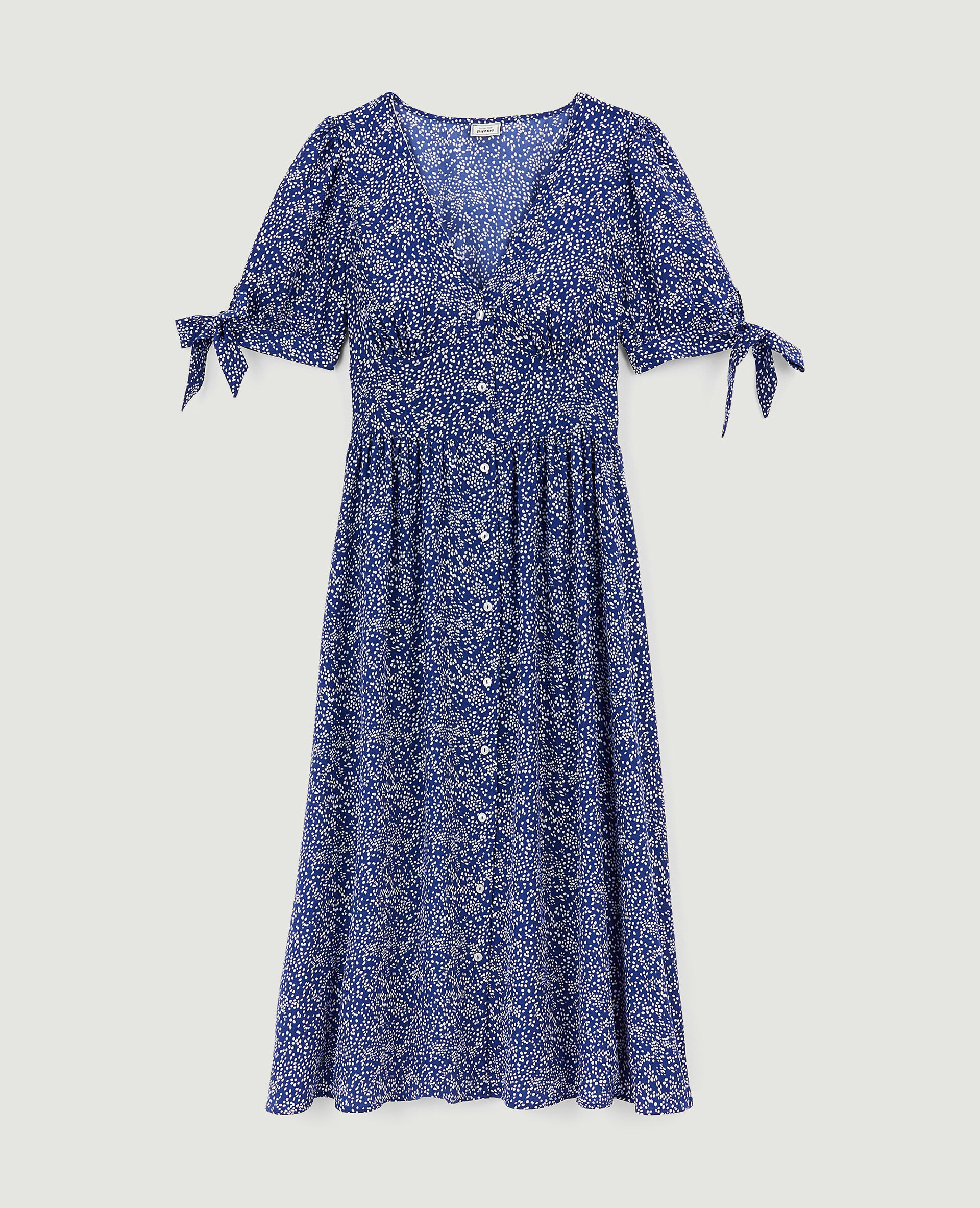 Robe longue boutonnée - Bleu