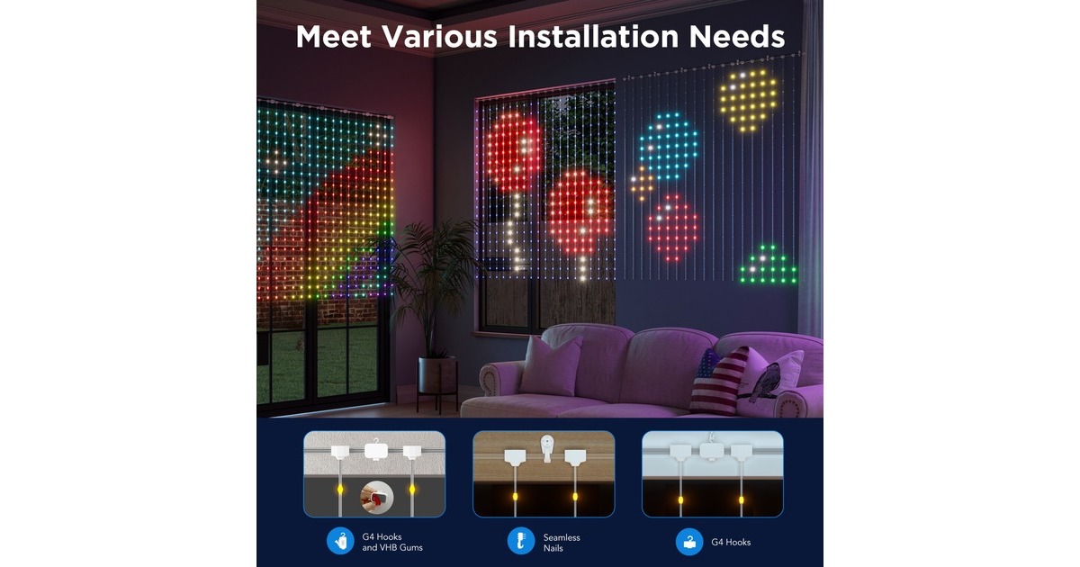 GoveeNetflix Curtain Lights sfeerverlichting  (2,4GHz wifi)