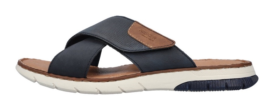 Rieker Pantolette  , Sommerschuh, Schlappen, Klettschuh, mit Klettriemchen