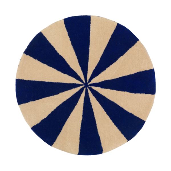 Ferm Living Arch Vloerkleed Blue / Off White