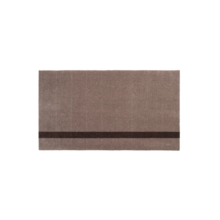 tica copenhagen - Stripes Vertical Läufer, 67 x 120 cm, sand / braun