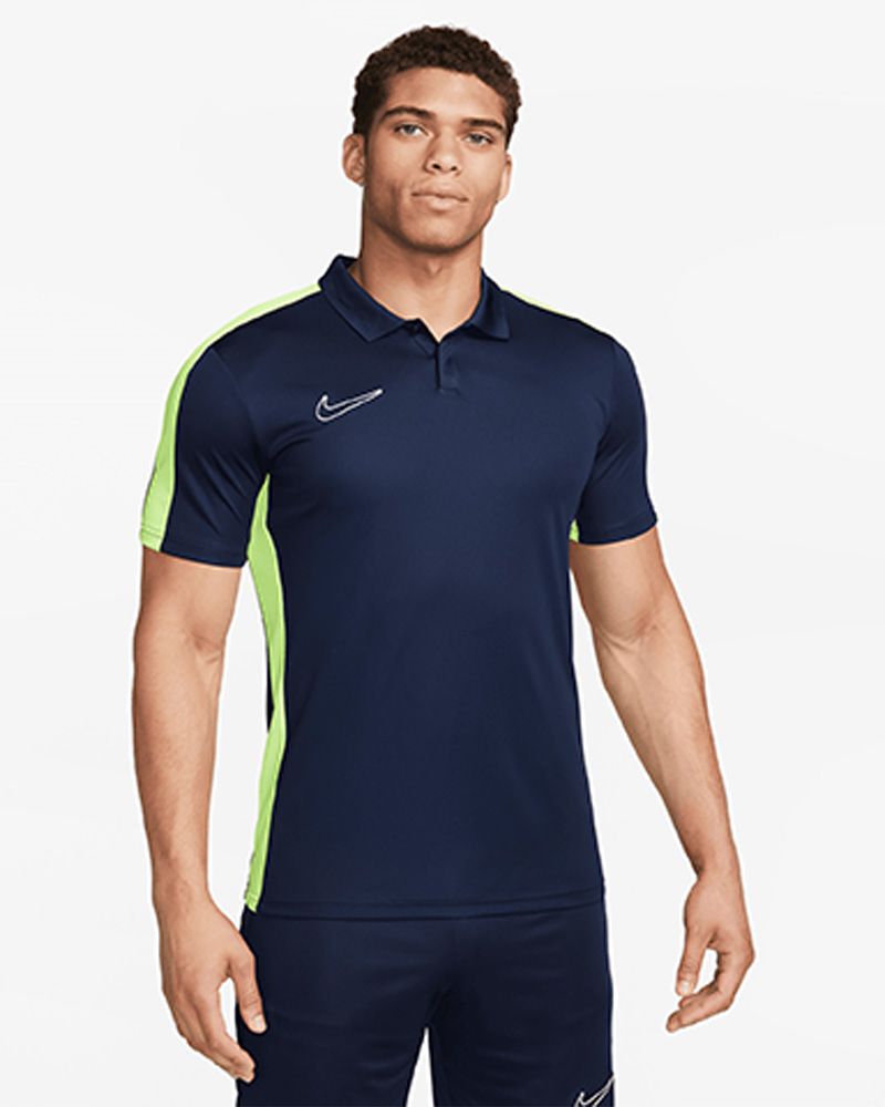 Polo Nike Academy 23 Bleu Marine & Jaune Fluo pour homme