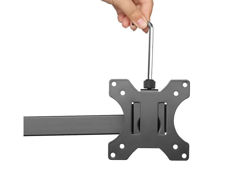 NEOMOUNTS Monitor-Standfuss FPMA-D550DD3BLACK Schwarz Völlig beweglicher Tischständer für drei Bildschirme von 13 bis 27