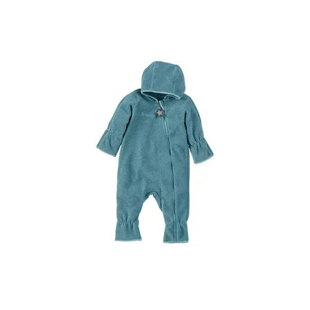 Sterntaler Overall aus Melangefleece türkis, 74