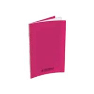 Conquérant Classique - Cahier polypro 24 x 32 cm - 48 pages - grands carreaux (Seyes) - rose
