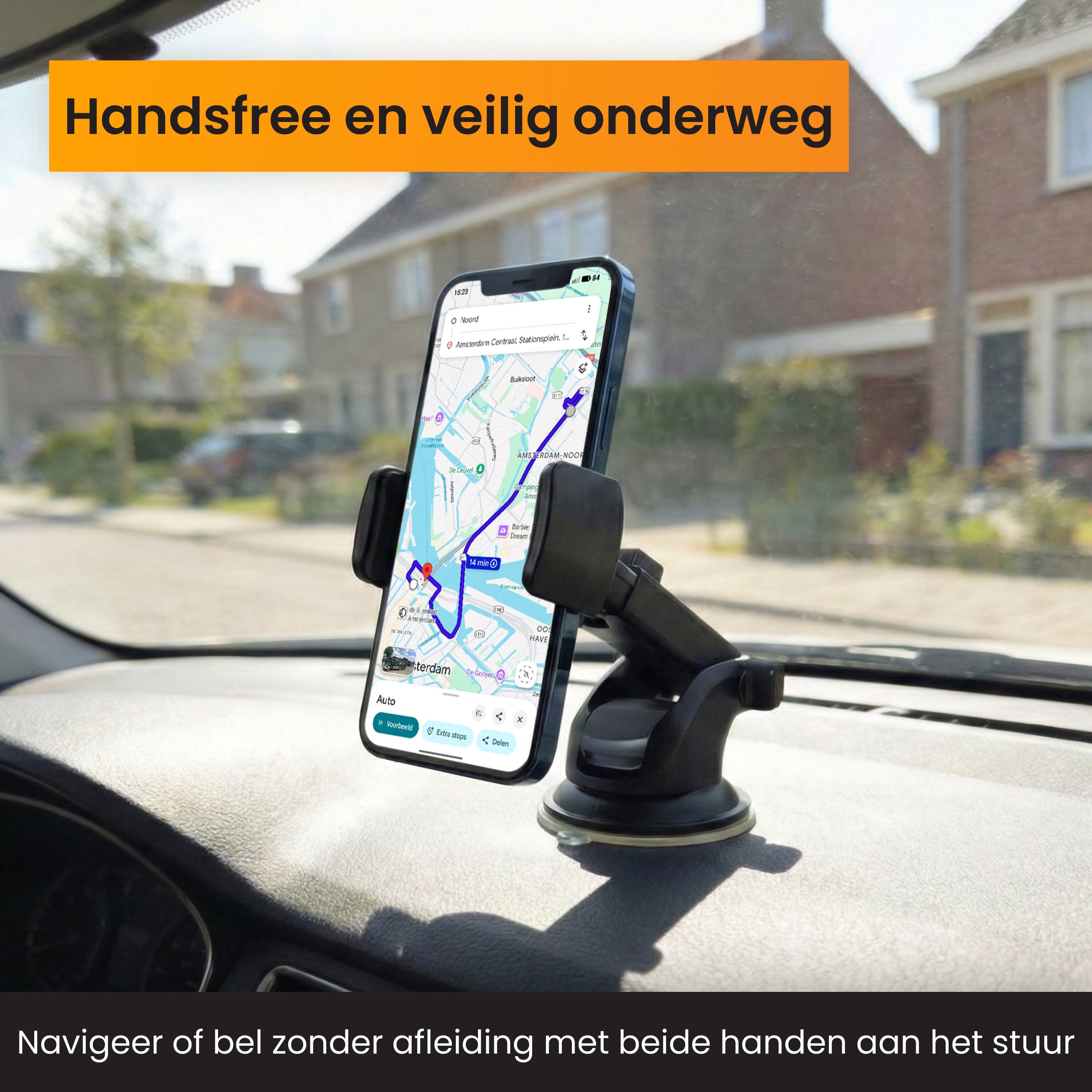 R2B Zuignap Auto Telefoonhouder