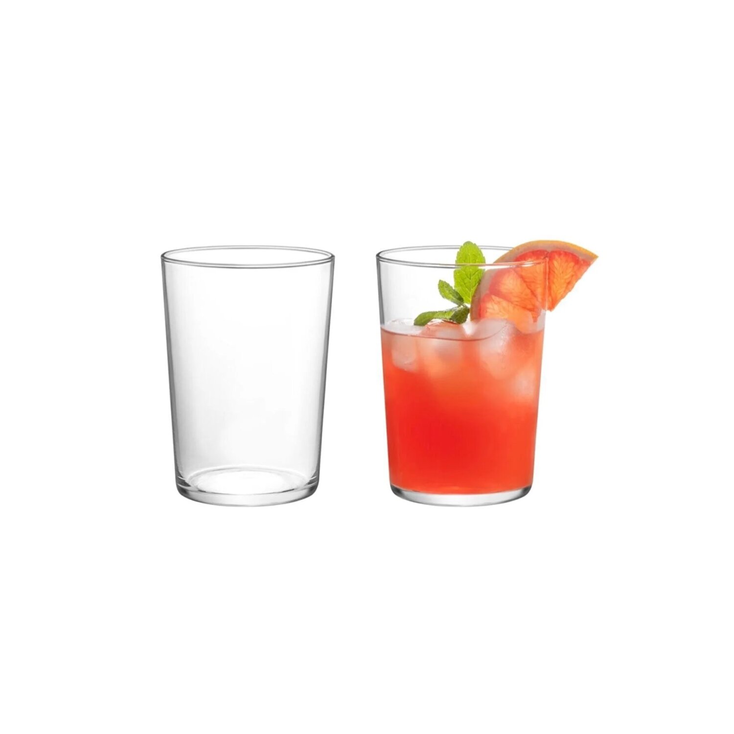 Pasabahce 4er set 2x Teeglas + 2x UntertasseTeeglas 125ml transparent