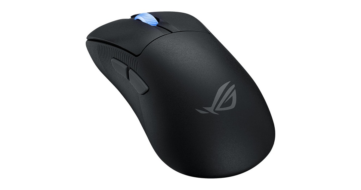 ASUSROG Keris II Ace gaming muis  (Zwart, 100 - 42.000 dpi, USB, 2,4 GHz, Bluetooth 5.1, RGB leds)