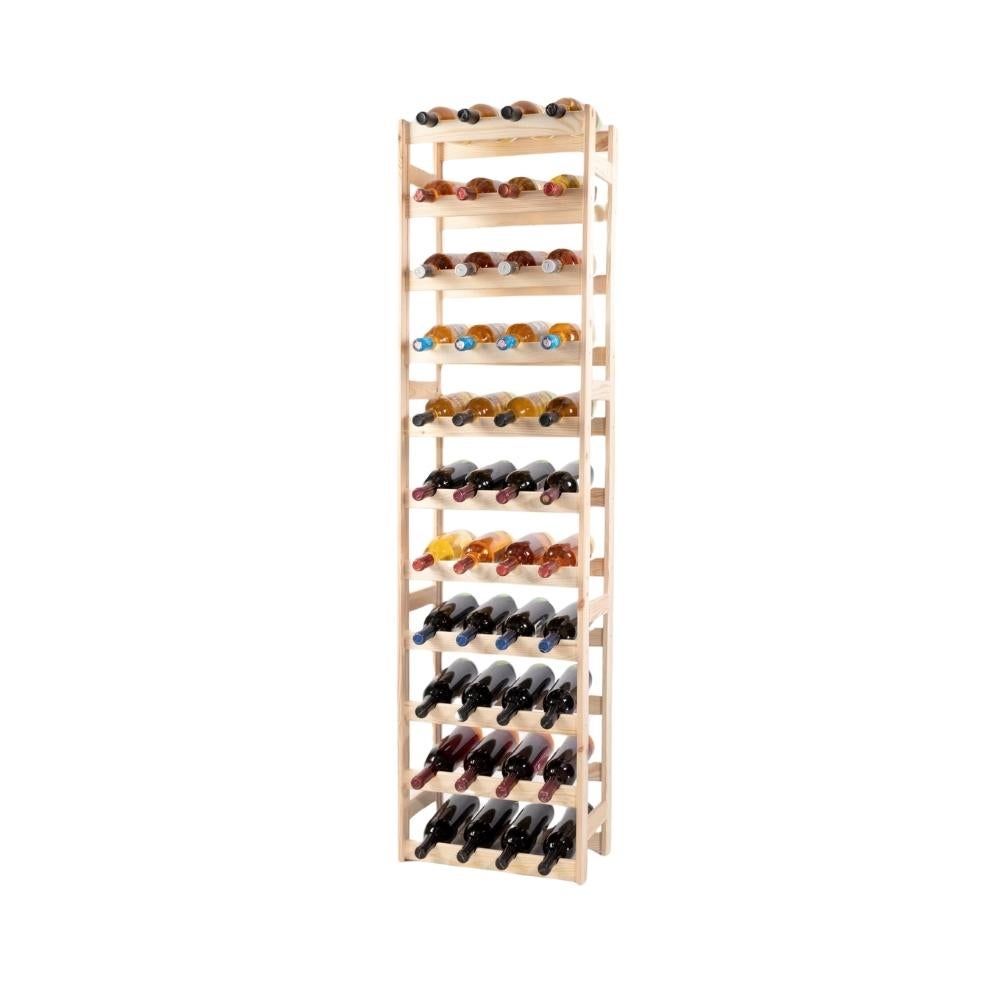 PROREGAL Pinotwine Wijnrek HxBxD 166 x 43,4 x 25 cm 44 Flessen Massief grenenhout Natuurlijk Onbehandeld
