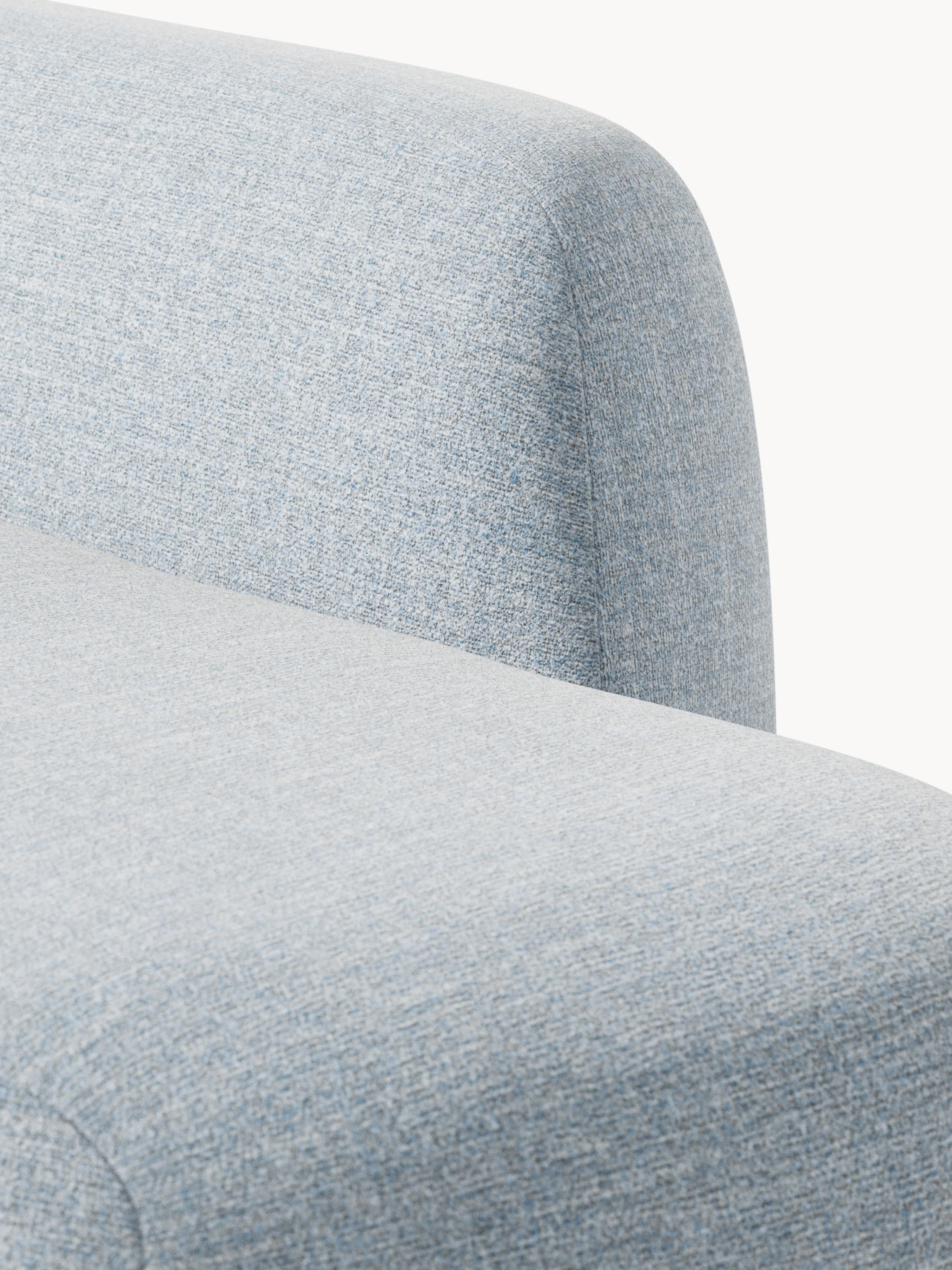 Modulaire bouclé hoekbank Wolke (4-zits) met chaise longue