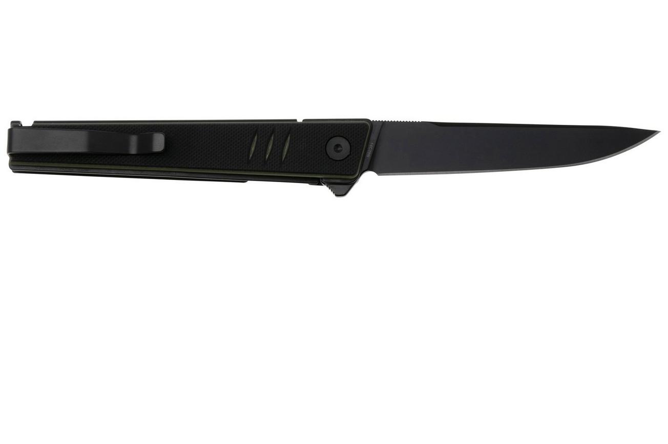 Real Steel Kikashi 8071GB Black PVD 14C28N, Black Green G10, zakmes
