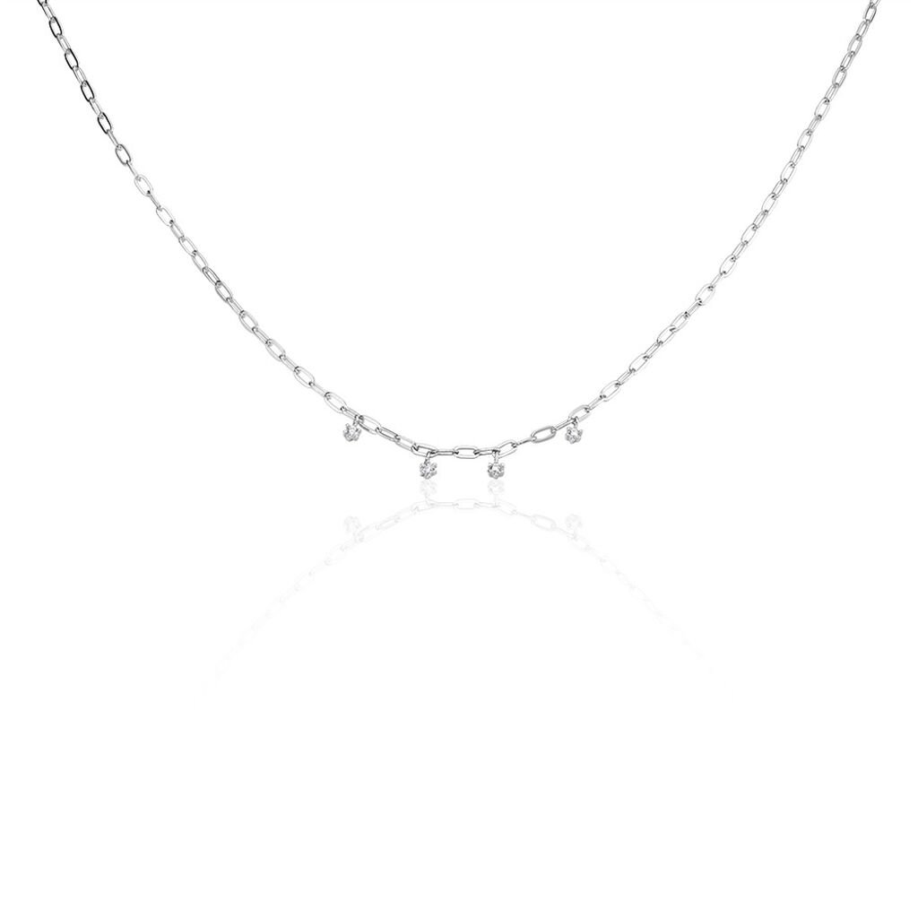 Collier Jonc Sebastia Argent Oxyde De Zirconium