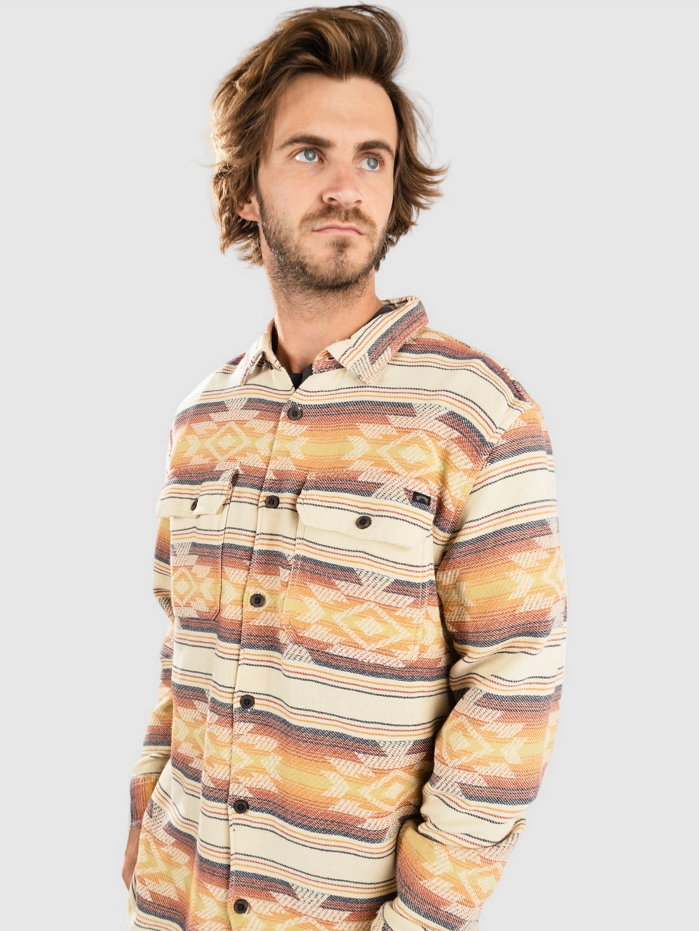 Billabong Offshore Jacquard Flannel Shirt gold