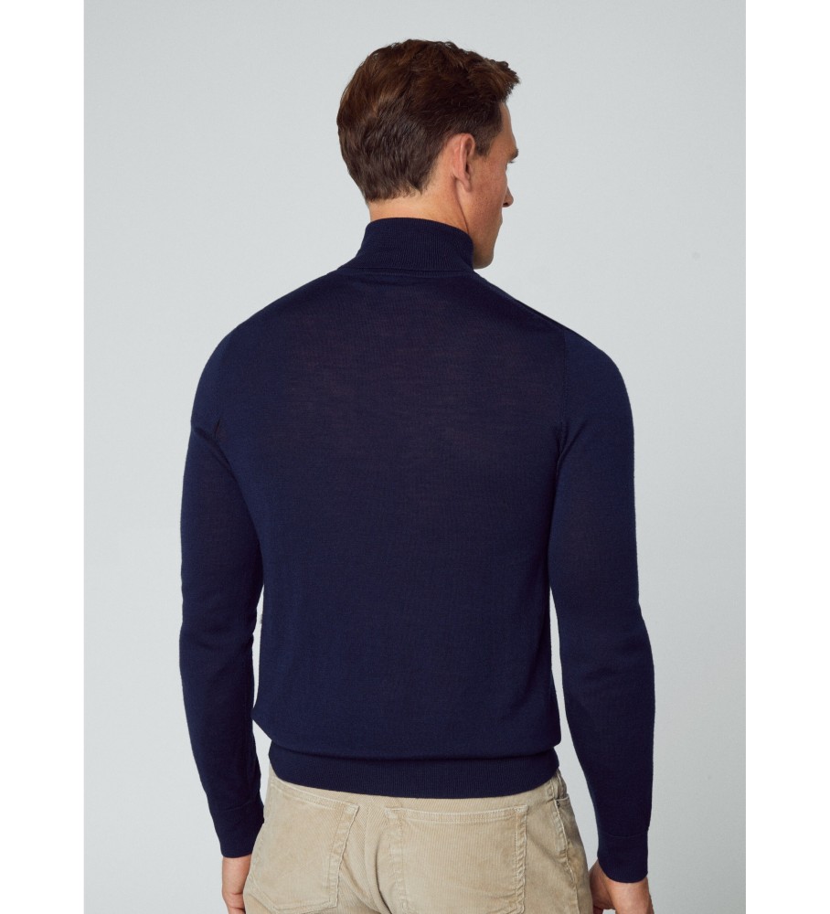 Camisa de seda Merino da Marinha Hackett