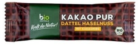 BIOZENTRALE BIO Riegel Kakao Haselnuss Dattel