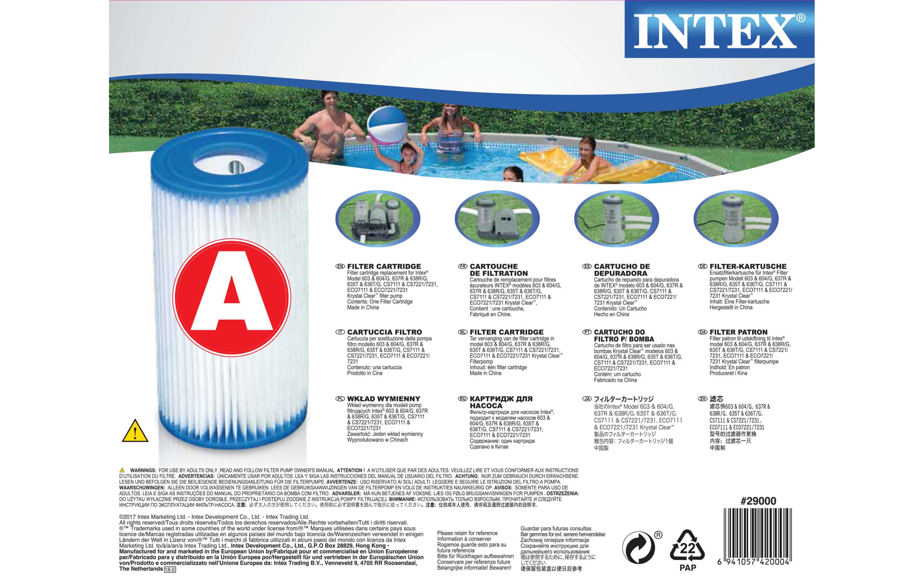 Pool-Filterkartusche Typ AErsatzkartusche