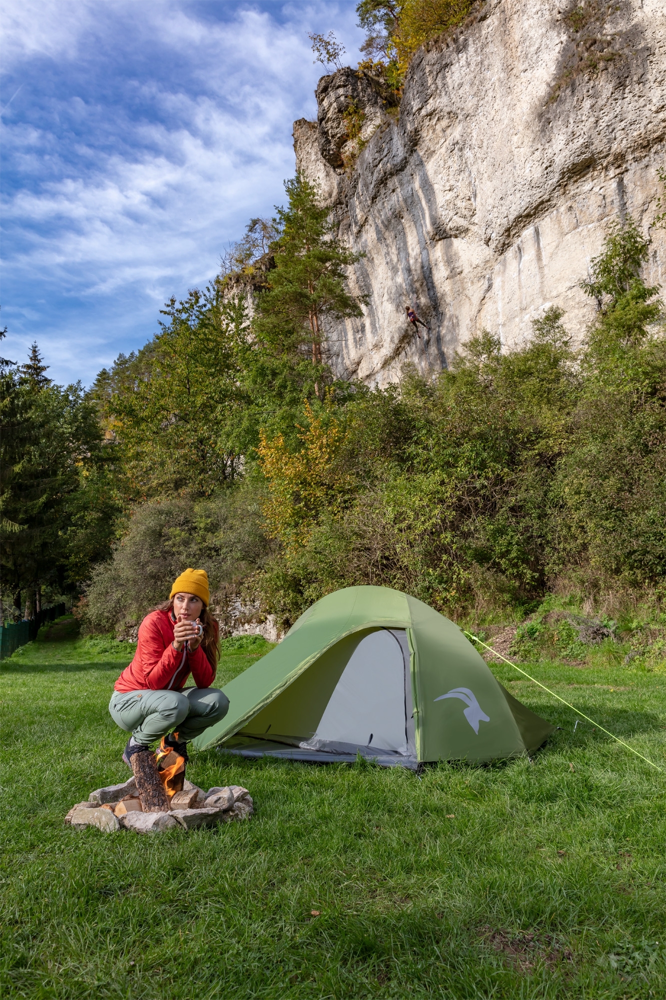 Mountain Guide Nola II Alu Trekkingzelt dunkelgrün für 2 Personen