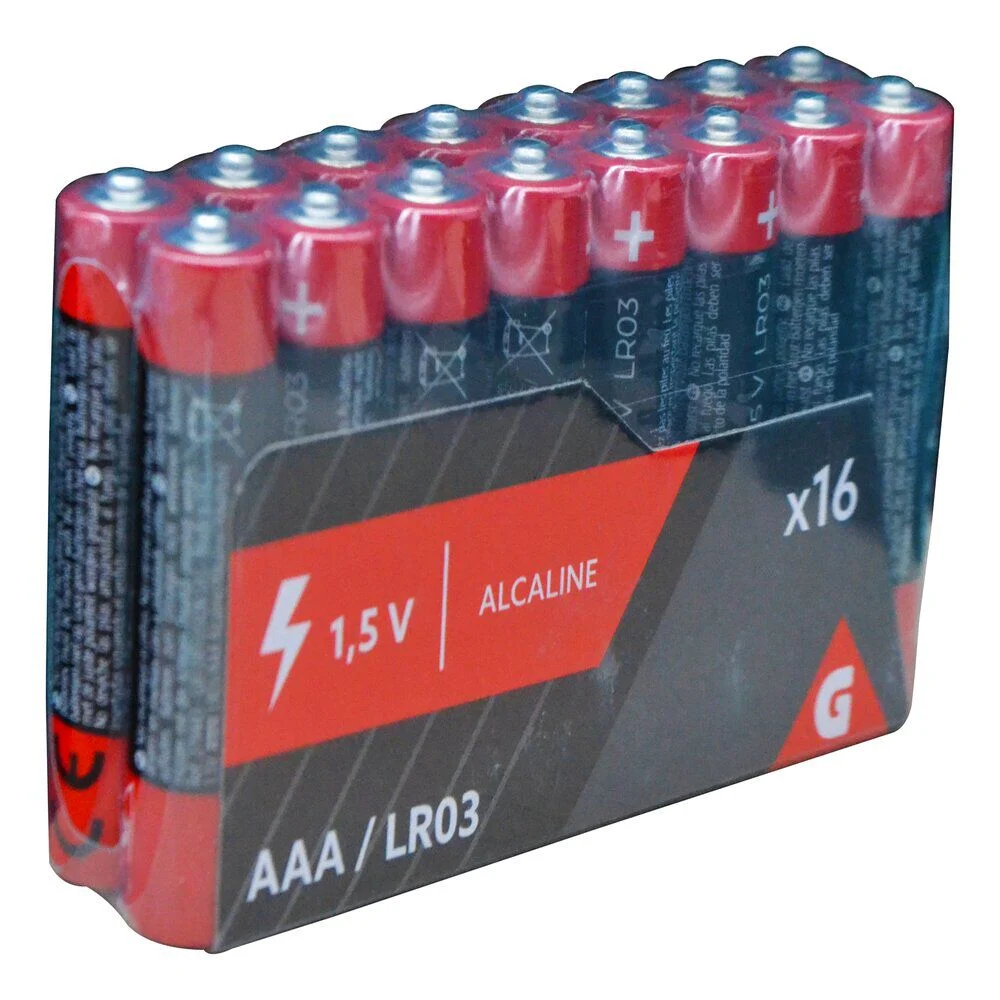 Pile alcaline LR03 AAA 1,5V x16