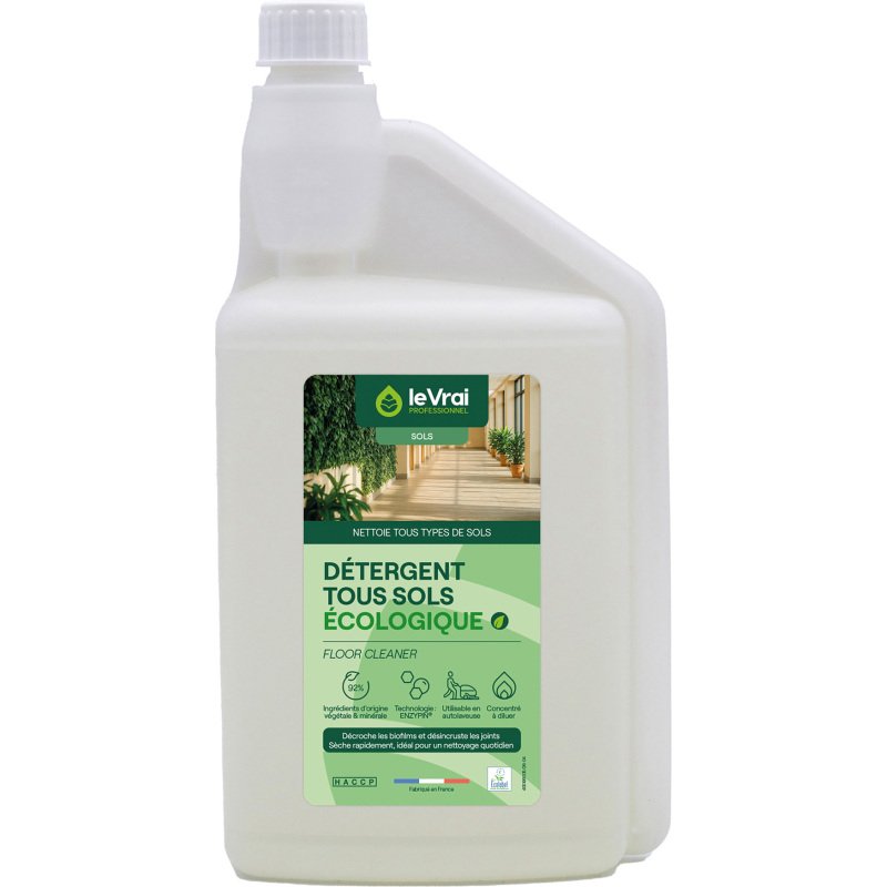 Détergent tous sols et multisurfaces pin des landes Le Vrai professionnel- Flacon de 1 L