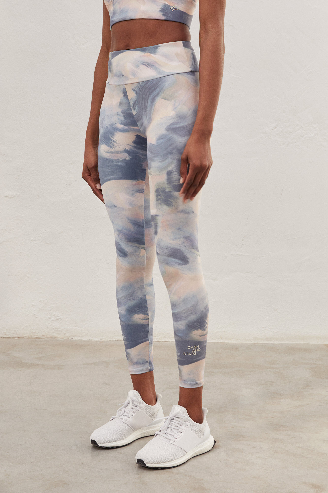 Legging multicolorida em microfibra 4D Stretch - estampa