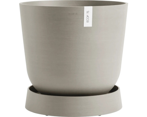 Ecopots Oslo kunststof onderzetter, Ø 45,4 cm x 50 x 10,5 cm, bruin