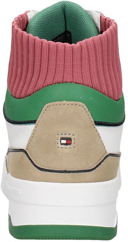 Tommy Hilfiger High Cut Seasonal Basket Sneaker wit