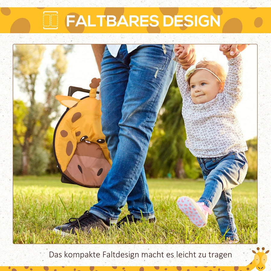 HOMCOM Campingstuhl mit Faltbarkeitsfunktion gelb
