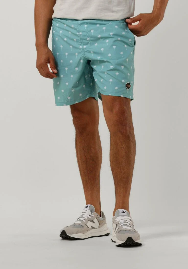 SHIWI lichtblauwe shiwi  men swimshort scratched shiwi palm