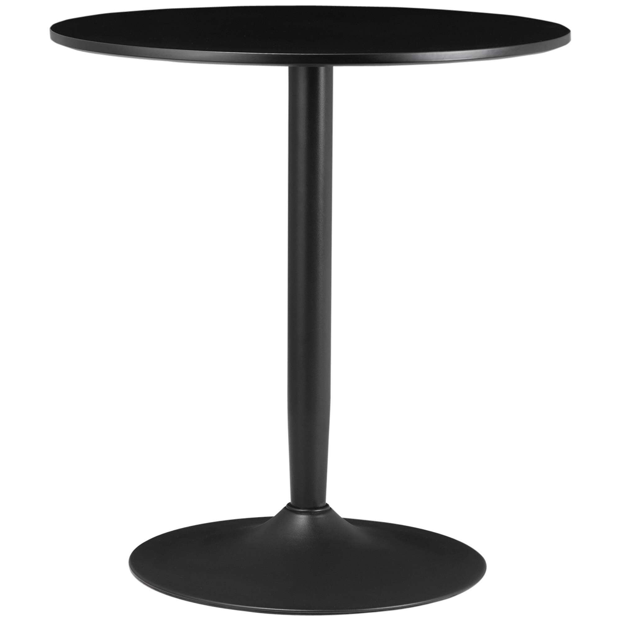 HOMCOM Esstisch mit geräumiger runden Tischplatte 70L x 70B x 75H cm