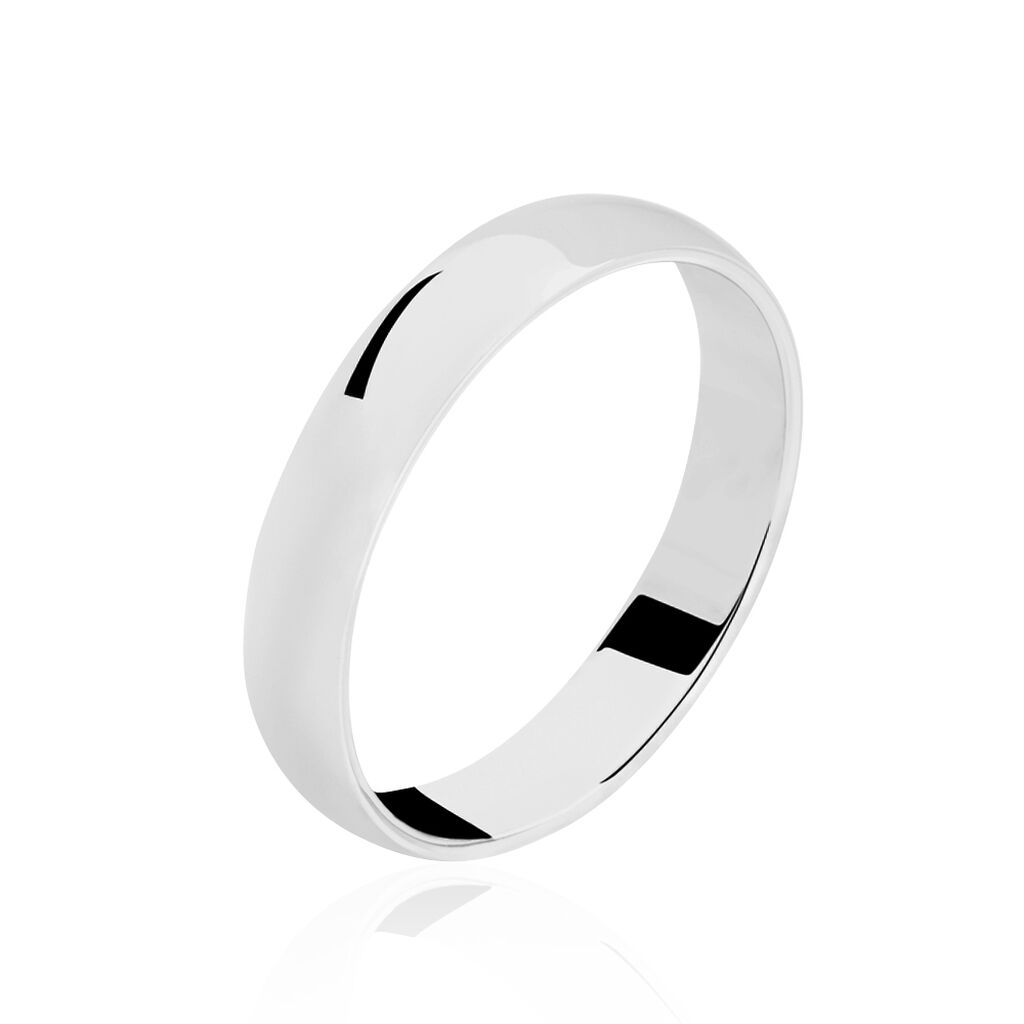 Alliance Khelya Ruban Plat Argent Blanc