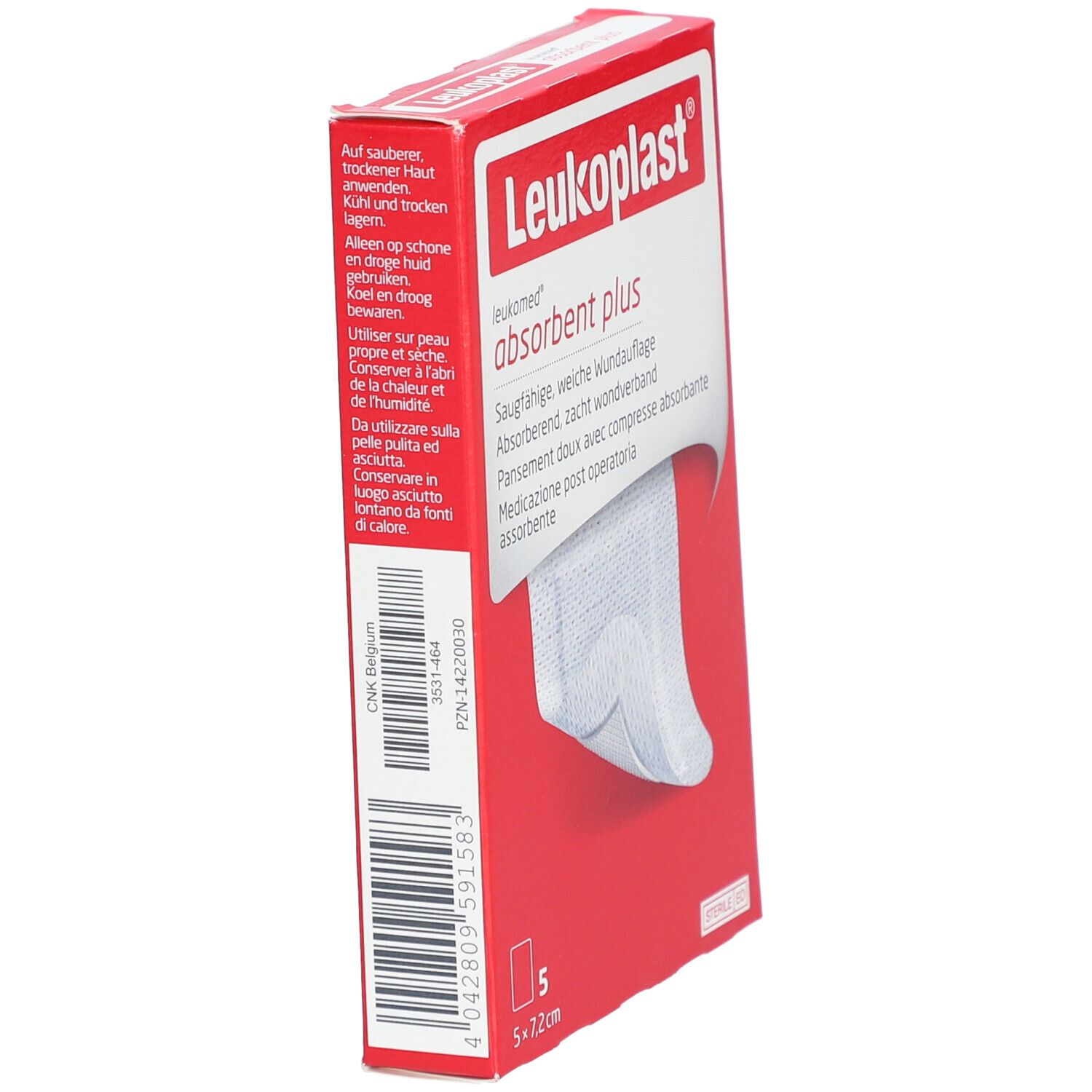 Leukoplast® Leukomed® absorbent plus 5 x 7,2 cm