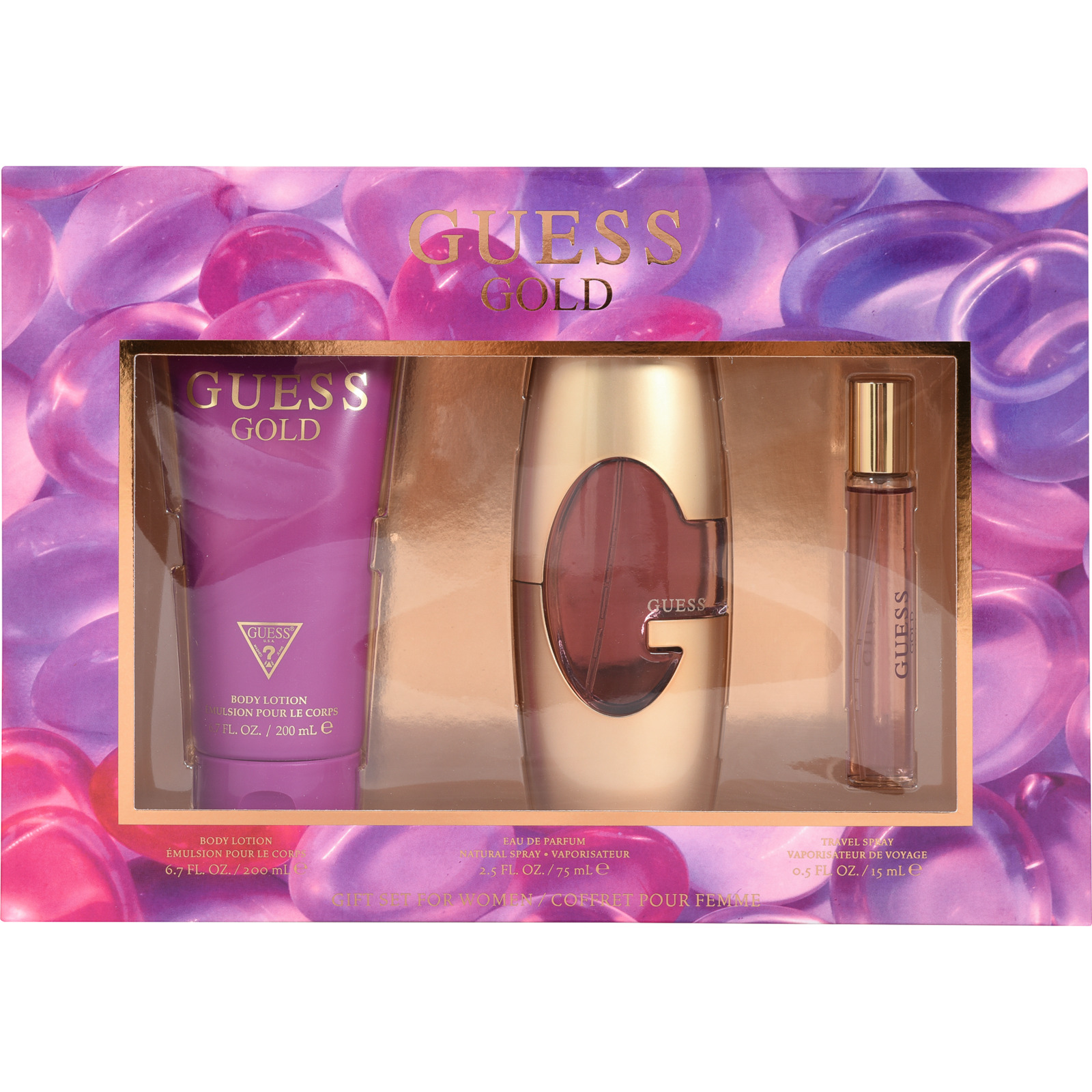 Guess Gold Eau de Parfum Duftset, 3-teilig