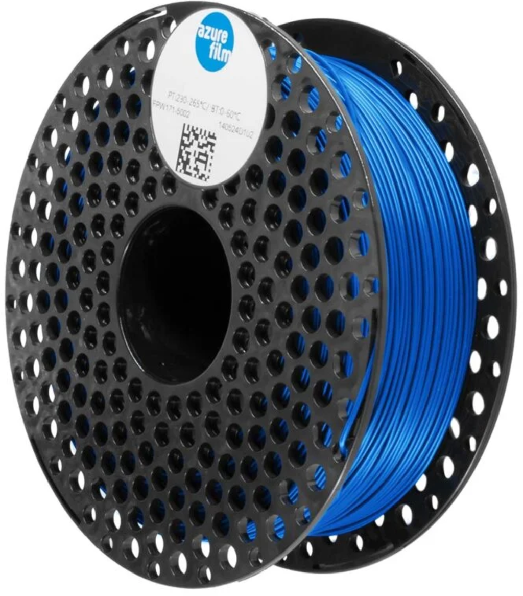 AzureFilm  TPU Flexible 95A Blue, 1,75 mm / 1000 g    Elastisches TPU-Filament für flexible Bauteile in Blue