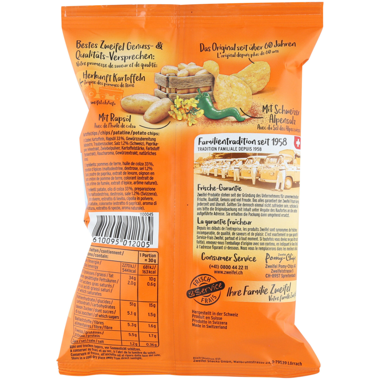 Zweifel Chips Paprika