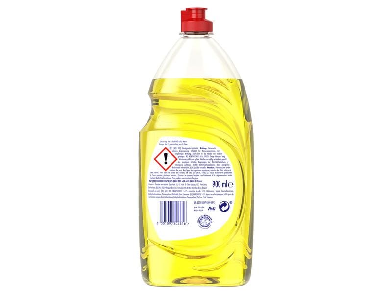 Fairy Handspülmittel Zitrone 900 ml Handgeschirrspülmittel für sauberes Geschirr