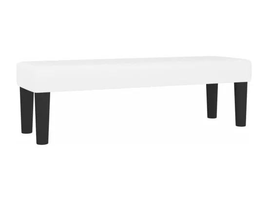 Banc Blanc 100x30x30 cm Similicuir