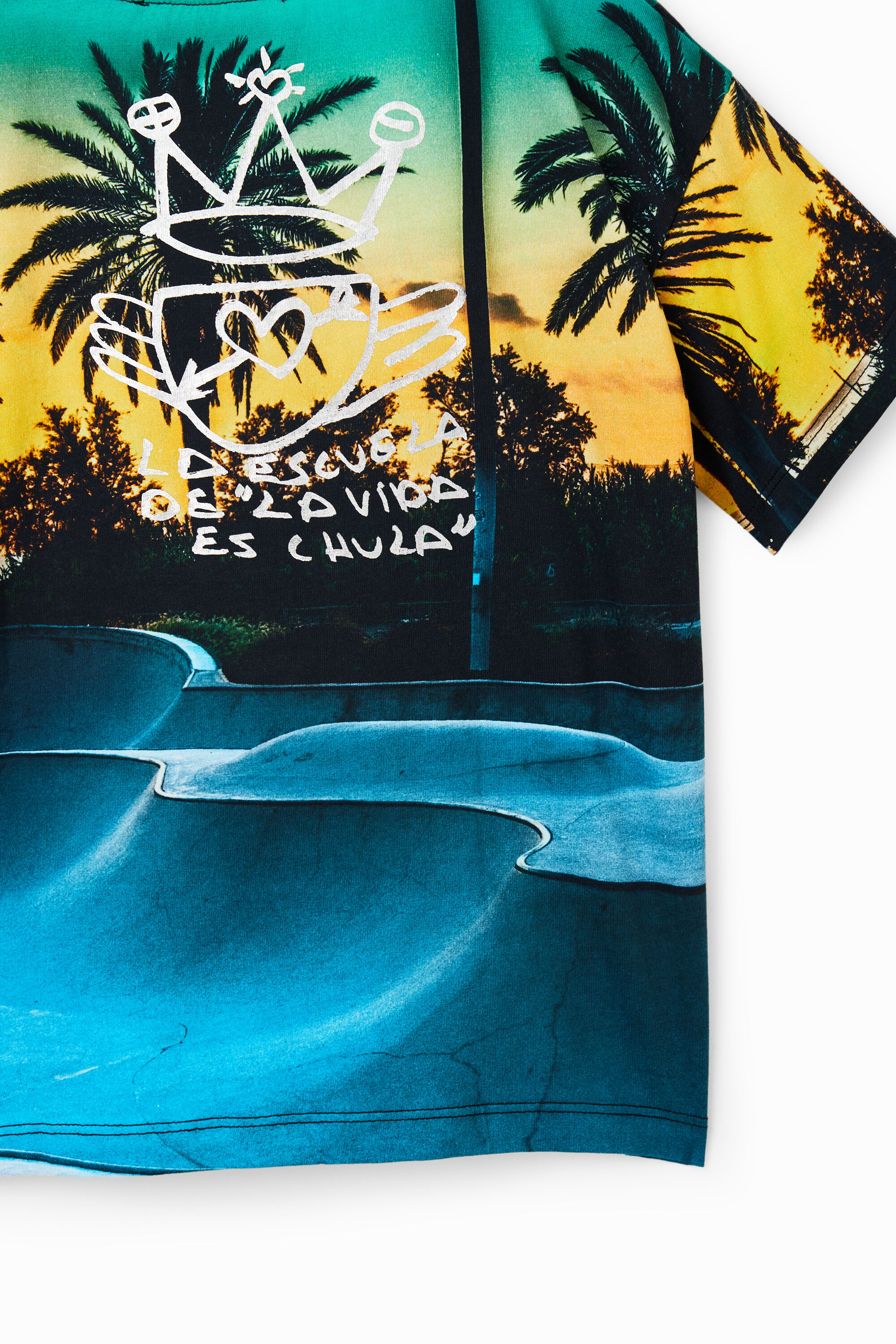 T-shirt skate park brillant