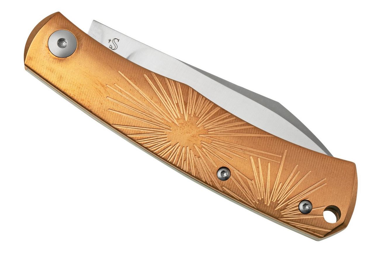 Viper Hug V5990BRS Sandblasted Bronze Star zakmes, Sacha Thiel design