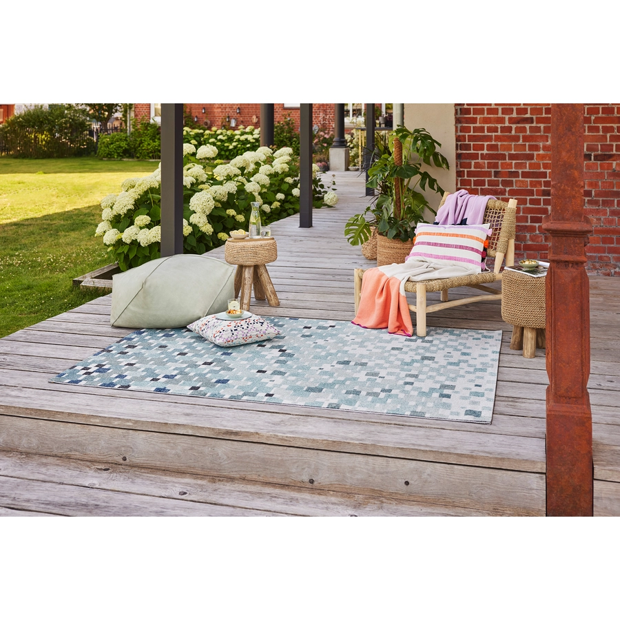 Esprit Outdoorteppich In & Outdoor Pacific blau, türkis