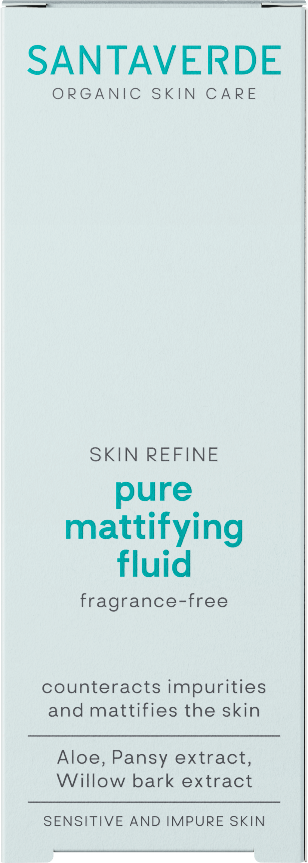 SANTAVERDE  SKIN REFINE Pure Mattifying Fluid ohne Duft, 30 ml