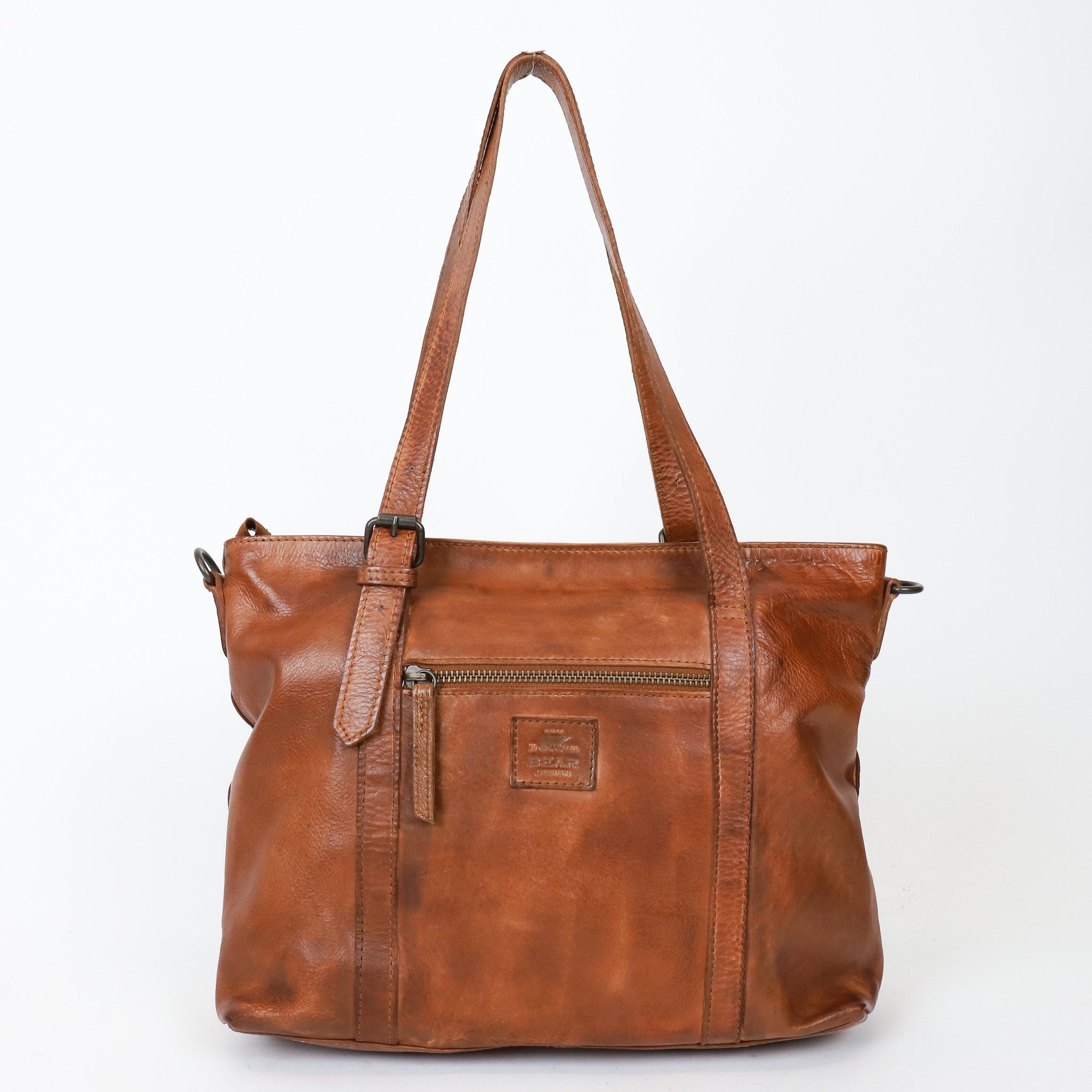 Bear Design Cow Lavato Schoudertas Anja Cognac CL36739