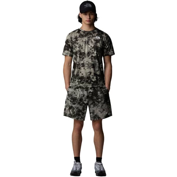 Short trail THE NORTH FACE 24/7 7IN SHORT PRINT CLAY GREY MICRO HALFDOM