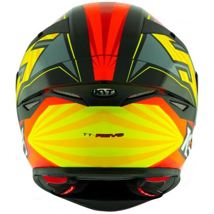 Casque KYT TT-REVO FLUX - Noir / Rouge