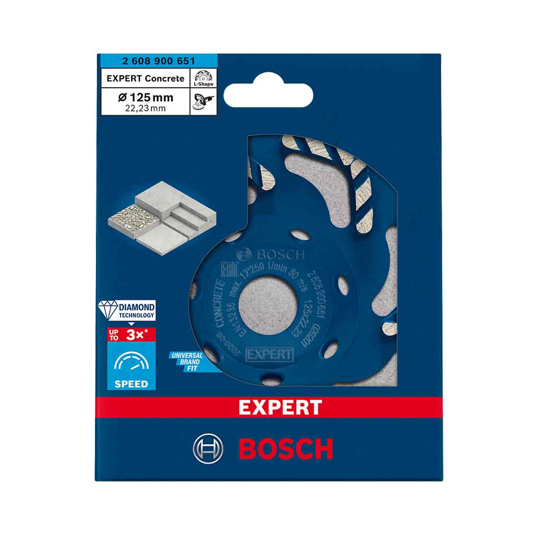 Bosch Diamanttopfscheibe EXPERT Concrete blue