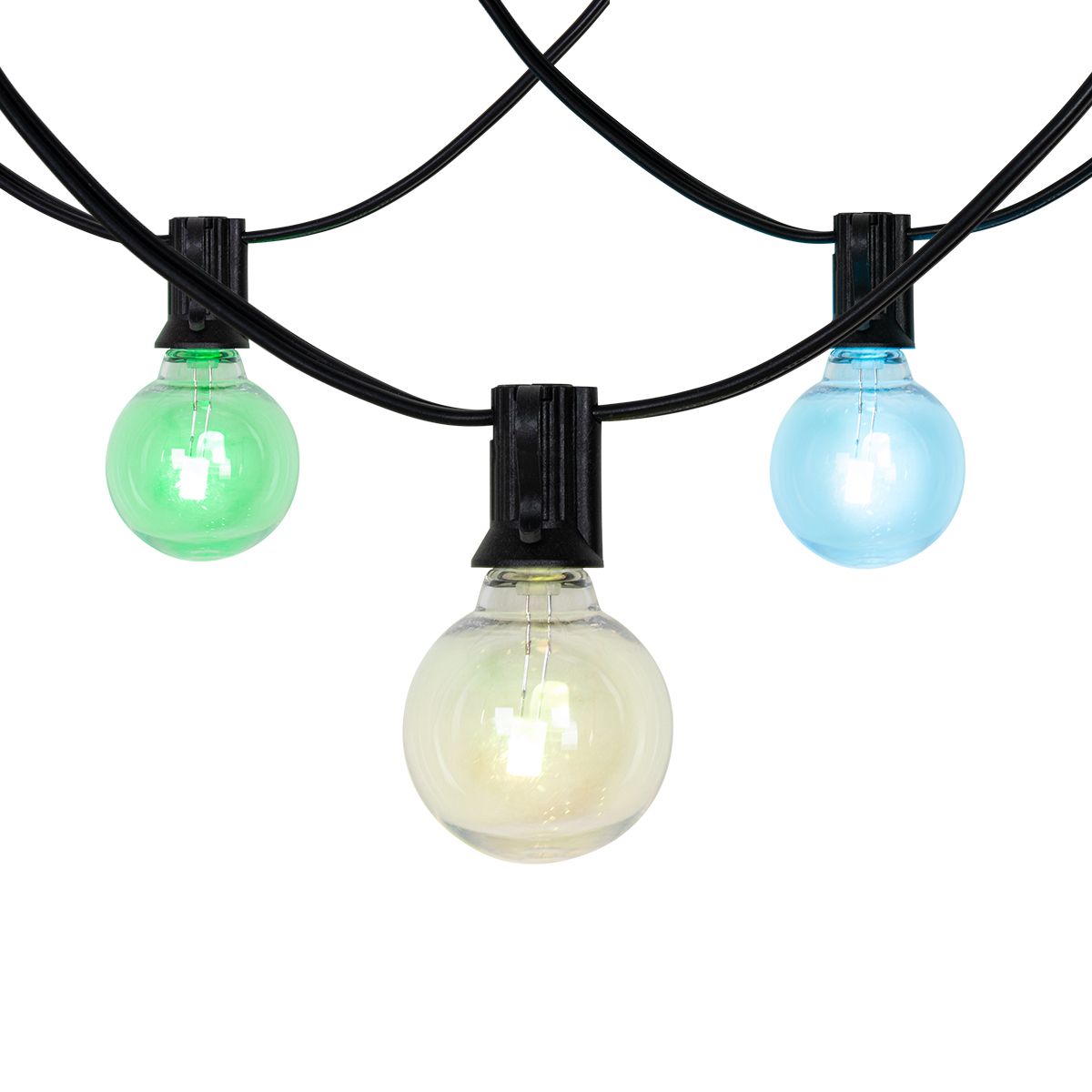 Buiten lichtsnoer 10m incl. LED 10-lichts RGBW solar - Russell