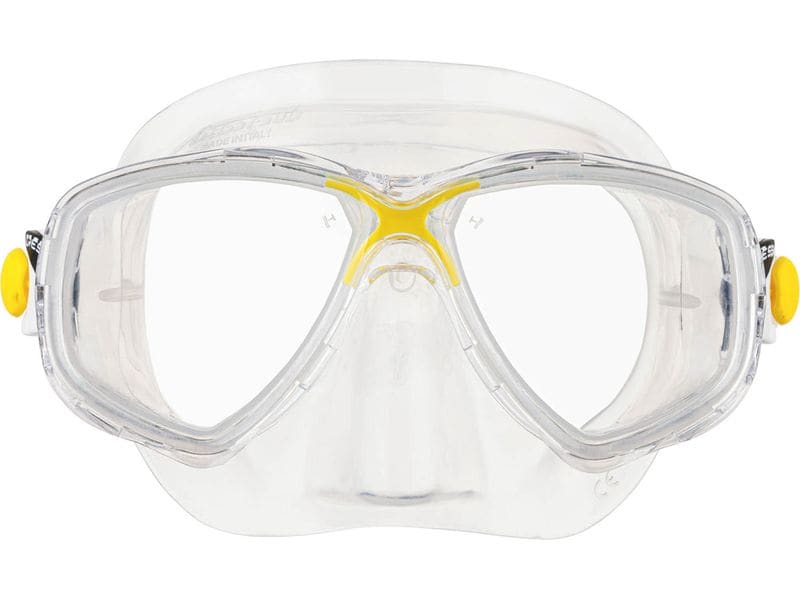 CRESSI Tauchmaske Marea Klar/Gelb Schwimmbrille für Erwachsene