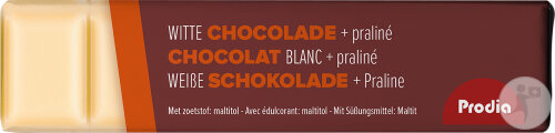 Prodia Bar Chocolat Blanc Avec Praliné 20x35g