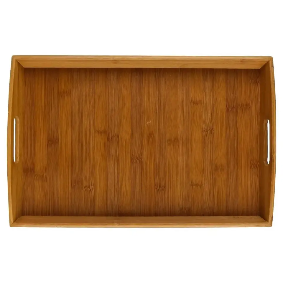 5Five Dienblad/serveerblad - bamboe - met handvaten - 45 x 29 cm