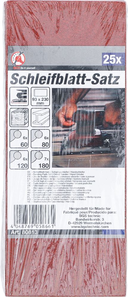 BGS technic Schleifpapier-Satz 25-teilig kaufen | Bike-Discount