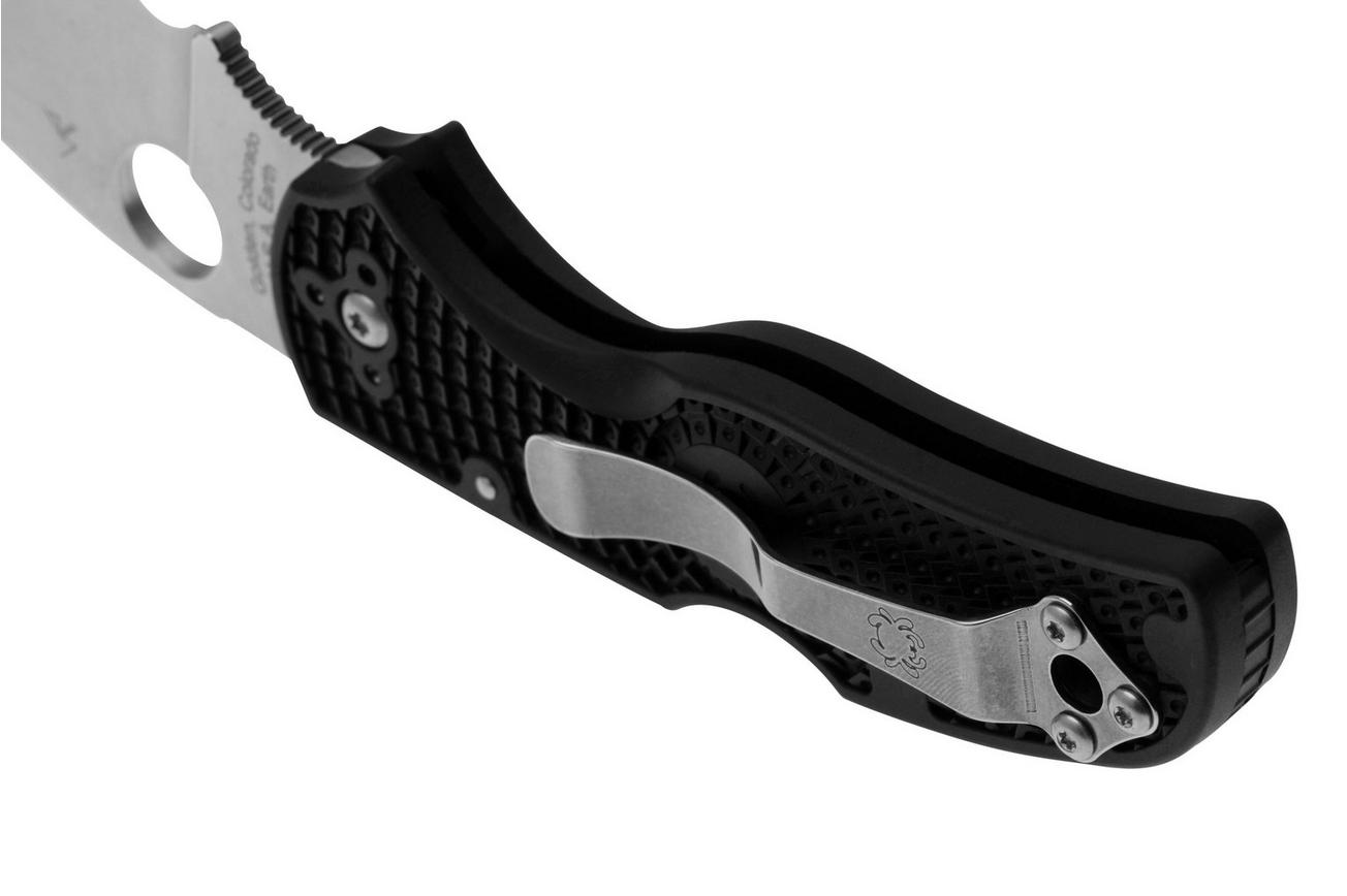 Spyderco Native 5 Lightweight C41PSBK5 Black FRN, partly serrated zakmes